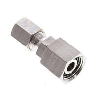 Accesorio de compresión recto de acero inoxidable de 6L y 10L con rótula de 315 bar Cono de sellado con junta tórica de FKM ISO 8434-1