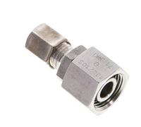 Accesorio de compresión recto de acero inoxidable de 6L y 12L con rótula de 315 bar Cono de sellado con junta tórica de FKM ISO 8434-1