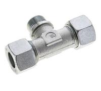 Accesorio de corte en T de acero con forma de T 20S y R3/4'' con rosca macho 400 bar ISO 8434-1