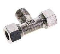 Accesorio de corte en T de acero inoxidable 15L y R1/2'' con rosca macho 315 bar ISO 8434-1