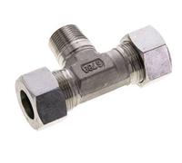 Accesorio de corte en T de acero inoxidable 18L y M22x1,5 (con) con rosca macho 315 bar ISO 8434-1