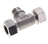 Accesorio de corte en T de acero inoxidable 22L y G3/4'' con rosca macho 160 bar ISO 8434-1