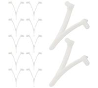 Accesorio de Red para Limpieza de Piscinas Clips V 12piezas Plástico Blanco | Decoracion Verano, Recambios Piscina, Productos para Piscinas, Multifuncional y Versátil