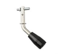 Accesorio de repuesto para manija de puerta de chimenea de hierro, manija de puerta de estufa o caldera resistente al calor con orificio de 0.47 pulgadas de diámetro para chimeneas, quemadores y