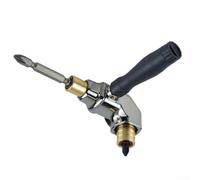 Accesorio de taladro de ángulo recto Adaptador de 90 grados con vástago hexagonal de autobloqueo para destornillador de impacto, mango desmontable, extensor de destornillador de esquina para espacios