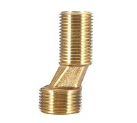 Accesorio de tubería con boquilla hexagonal de latón Adaptador NPT de 3/4 x 1/2 pulgada para conexión de tubo de agua Construcción de latón macizo anticorrosión Junta de tubería
