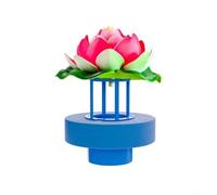 Accesorio humidificador atomizador artificial de rocalla con flotador de agua profunda para decoración de cascada de interior para meditación zen, fuente de niebla, negro, 10 x 10 x 13,3 cm (azul B)