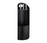 Relaxdays Set de cuatro accesorios para chimenea negro,plata