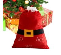 Accesorio para saco de Papá Noel: de regalo grande, de terciopelo, decorativa, de transporte luminosa, elegante colección de paquetes de Navidad | Para niños,