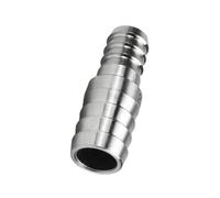 Accesorio reductor de espiga de manguera, conector de unión de tubería de acero inoxidable 304, acoplador de doble pagoda for gas, aire y aceite(12MM*6MM)