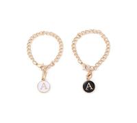 Accesorios con Dijes de Letras para la Stanley Cup,2 PCS Cadenas Colgantes con Inicial Personalizada con Cierre de Mosquetón,Decoración de Aleación Resistente para Vasos,Tazas y Mochilas (Letra A)