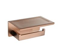 Accesorios de baño de Oro Rosa Cepillado, Accesorios de baño Cuadrados, Soporte para Papel higiénico, Soporte para Toallas, Barra, Gancho para Bata, toallero, Soporte para Papel Plus