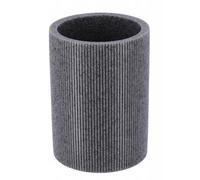 Accesorios de baño de poliresina, vaso loción, dispensador de jabón, plato de jabón jabonera, cepillo de inodoro escobilla de aseo gris - Maxia Market