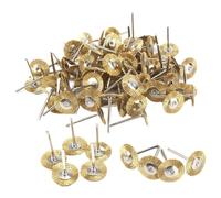 Accesorios de cepillos de alambre para taladro, Cepillo de copa rueda alambre abrasivo, latón prensado, 25x3mm, 50 Uds. Limpio. Polaco. Amoladora