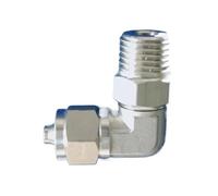 Accesorios De Codo Codo giratorio de 360 grados 4 6 8 10 12 14 16mm manguera giro rápido 1/8 "1/4" 3/8 "1/2" -1 conector macho BSPT aire neumático inoxidable 304 para Manguera(16x12mm,3/8")