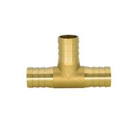 Accesorios De Codo Conector de lengüeta latón cruzado, accesorio for manguera 2, 3 y 4 vías for 4mm, 5mm, 6mm, 8mm, 10mm, 12mm, tubo neumático for aire agua para Manguera(Style4,6mm)