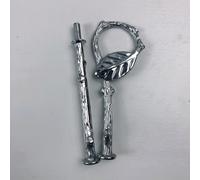Accesorios de soporte para tartas, aleación de zinc, bandeja escalonada, para platos de postre de 2 a 3 capas, suministros de fiesta de boda, plata, oro, 12 cm (plata, 2 capas)
