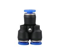 Accesorios de tubería, conector neumático de plástico, conexión de empuje rápido for conexión de aire y agua, conexión PY PW de 4, 6 mm, 8 mm, 10 mm y 12 mm en forma de Y.(PY-10)