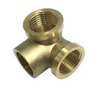 Accesorios De Tubería De Latón Codo En T De 1/2 Pulgada, Niples De Tubería Roscada Hembra De 3 Vías Conector De Tubería Industrial - Esquina de la pared DN15