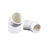 Accesorios de tubería de suministro de agua de PVC, diámetro interior de 20/25/32/40/50mm, conectores acodados de 45 grados, juntas de plástico, piezas de agua de riego