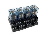 Accesorios electrónicos LY2N-J/MY2N-J/MY3N-J/MY4N-J/Relé 12V DC Bobina Propósito general DPDT Micro Mini Relé con soporte de base enchufe