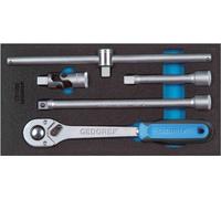 Accesorios Gedore para vasos de llave de 1/2", sistema modular 1/3 CT. Modelo: 1500 CT1-1993 T