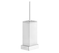 Accesorios Gessi Rettangolo juego de escobillas de pared, taza blanca, 20819710, Color: PVD de latón