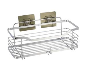 Accesorios para el baño Cesta Estante Rectangular, Jabonera, Portarollo, Gancho de Acero Inoxidable Con Tarjeta Adhesivo 3M - Tendance