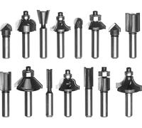 Accesorios para fresadora de sobremesa Einhell, juego de fresas de 8 mm, 15 piezas.