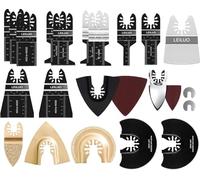 Accesorios para herramientas oscilantes LEILUO | Herramienta multifunción para cortar y lijar, con bolsa. Compatible con DeWalt, Makita, Einhell y más. No Starlock
