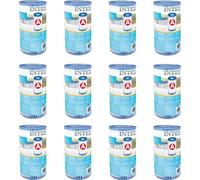 Accesorios para piscinas Intex: Cartuchos de filtro para bombas de piscina, tipo A, paquete de 12 unidades