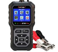 Acclope BT60 Pro, 100-3000CCA, Comprobador Digital de Baterías, Analizador de Sistema de Carga y Arranque, 6V 12V 24V, con Impresión en la Nube, Compatible con AGM, Litio, Gel