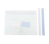 Accordion File Organizer 25 Pockets Large Capacity Expandable Document Storage Folder with Labels for Home School Office White PP Material
