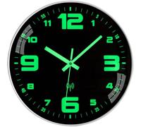 ACCSHINE Reloj de Pared Cocina, Reloj de Pared de Control de Radio,30 cm, Moderno, Reloj Pared Grande, Salon, Modernos, silencioso, Digital, Vintage, Luminoso, Relojes Pared