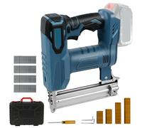 Accutacker compatible con la batería de litio Makita 18V, 80 clavos/min, 100W 2-en-1 grapadora eléctrica con 500 clavos rectos y 500 U en forma (sin batería)