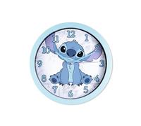 Accutime Disney Lilo & Stitch LAS3015 - Reloj de pared para niños, fácil de leer, funciona con pilas, para el hogar, dormitorio, escuela, sala de estar, color azul
