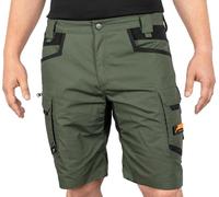 ACE Constructor Plus Pantalones de Trabajo Cortos para Hombre - Pantalones de Trabajo para Hombre con Bolsillos Cargo y Cintura elástica para el Verano - Oliva - 50