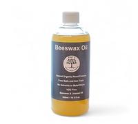 Aceite de cera de abejas para madera - 500ml - Cera de abejas natural y aceite de linaza polimerizado - Sin COV y ecológico - Para tablas de cortar, aceite para bloques de carnicero, toda carpintería