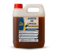 Aceite de Linaza para Madera BricoSalvaje Premium con Secante 100% Ecológico Protección y Embellecimiento de Maderas Naturales Fácil Aplicación