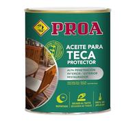 Aceite para Teca. PROA. Protección y nutrición para la madera. Renueva tus muebles de jardín. Teca. 750 ML.