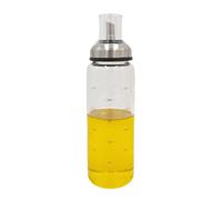Aceitera Antigoteo de Cristal Borosilicato Tapón de Acero INOX con Tapa Que Se Abre Automatico para Cocina 550 ML-DAMDAM GO