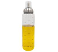 Aceitera Antigoteo de Cristal Borosilicato Tapón de Acero INOX con Tapa Que Se Abre Automatico para Cocina 550 ML-DAMDAM GO