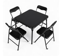 Acekool Conjunto Plegable para niños - Juego de Escritorio Infantil con 2 o 4 sillas Acolchadas en Vinilo - Compacto, Moderno y fácil de Guardar Dormitorio, guardería, Aula o Sala de Juegos