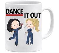 Acen Merchandise Greys Anatomy Inspired - Dance it Out - de la novedad de café de cerámica taza de té por estudios, color blanco, 11 oz