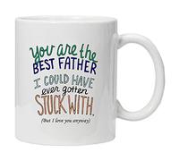 Acen Merchandise You are The Best Father I Could Have Ever Gotten Stuck with, Taza de regalo y caja de regalo para te, cafe para oficina, trabajo en casa