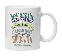 Acen Merchandise You are The Best Father in Law I Could Have Ever Gotten Stuck with, Taza de regalo y caja de regalo set de te cafe para oficina, trabajo en casa