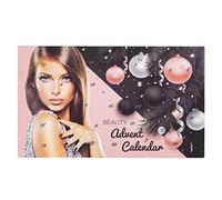 Acentra-Calendario de Adviento de belleza con 24 productos de maquillaje & cosméticos-calendario de Adviento de maquillaje para mujeres con barra de labios,rímel,esmalte de uñas, sombras de ojos y más