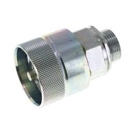 Acero DN 25 Acoplamiento hidráulico Tapón 22 mm L Anillo de compresión ISO 8434-1 D M48 x 3