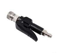 Acero inoxidable 300 Bar Alta presión Conexión rápida Estación de llenado Adaptador con conector hembra de 8mm para sistemas de inflado de gas (Plata)