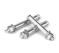 Acero Inoxidable 304 Tornillos de Expansión Medio Diente, Pernos Anclaje y Pernos Gancho Expansivos M6 M8 M10 M12 M14 M16 para Hormigón y Mampostería(M14x120mm-2pcs)